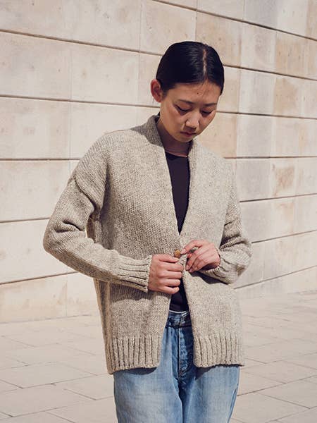 CARDIGAN - Artisan Undyed Wool Spain – Hearth and Home Mercantile