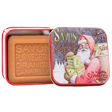 La Savonnerie de Nyons Orange-Cinnamon Soap Tin 3.5oz