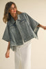 CAPE STYLE DENIM JACKET