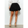 Structured Bubble Hem High-Waist Mini Skirt