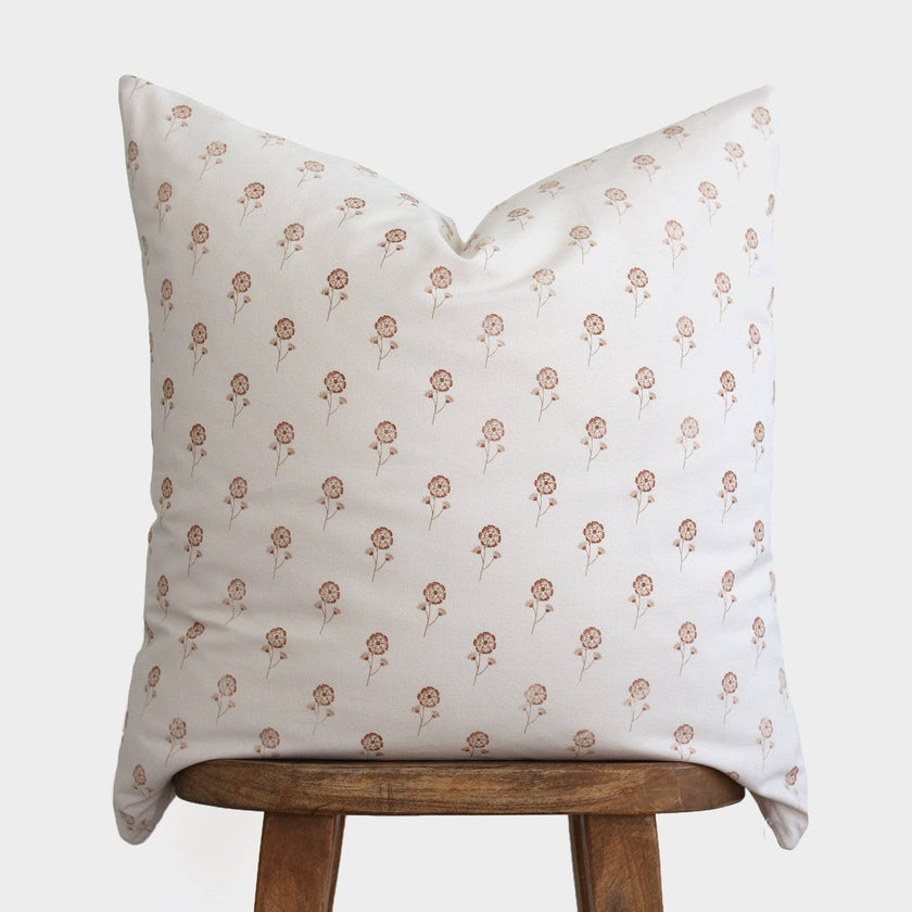 Buttercup Cotton Block Print Pillow Cover