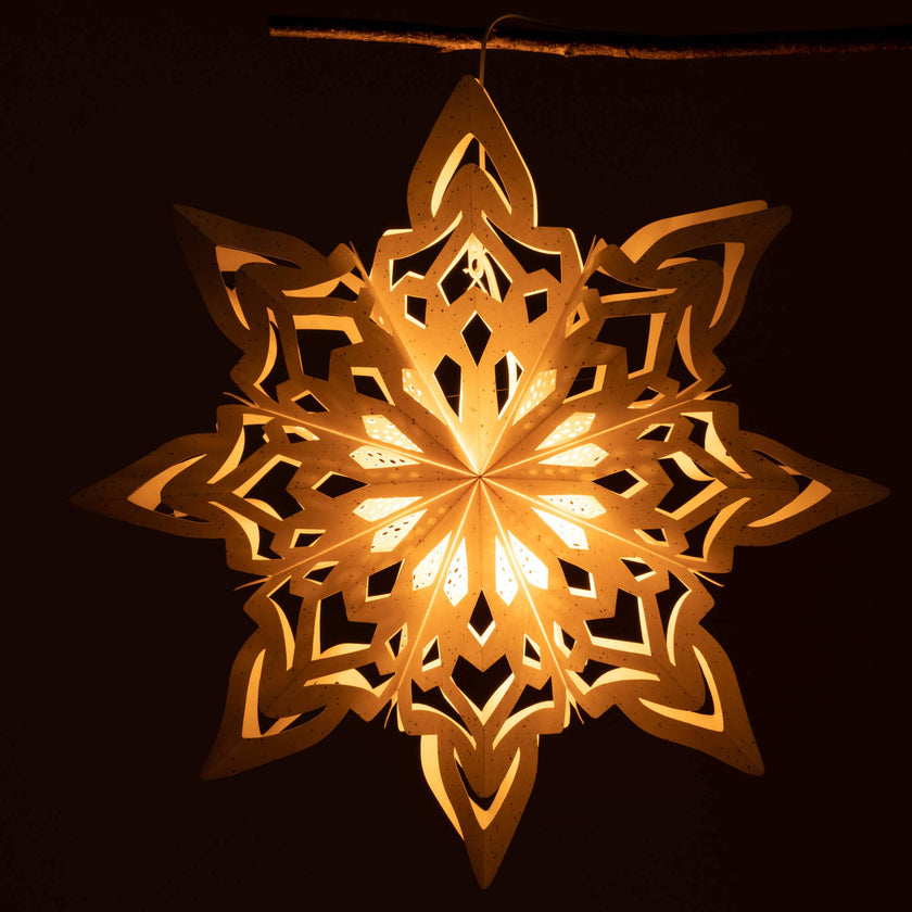 LARGE HANGING PAPER SNOWFLAKE