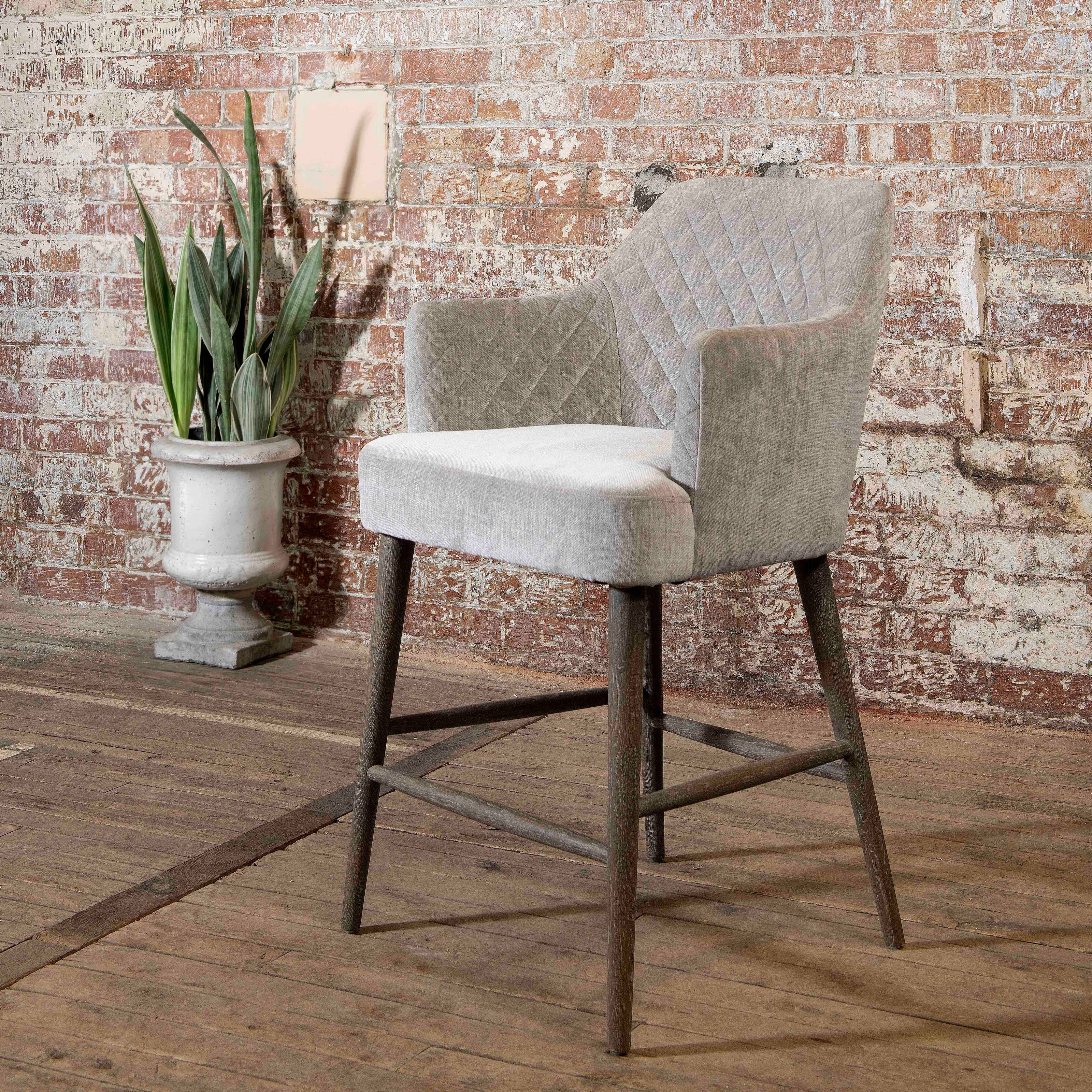 Birkdale White Glazed Stone Planter