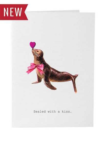 Sealed With A Kiss Greeting Card