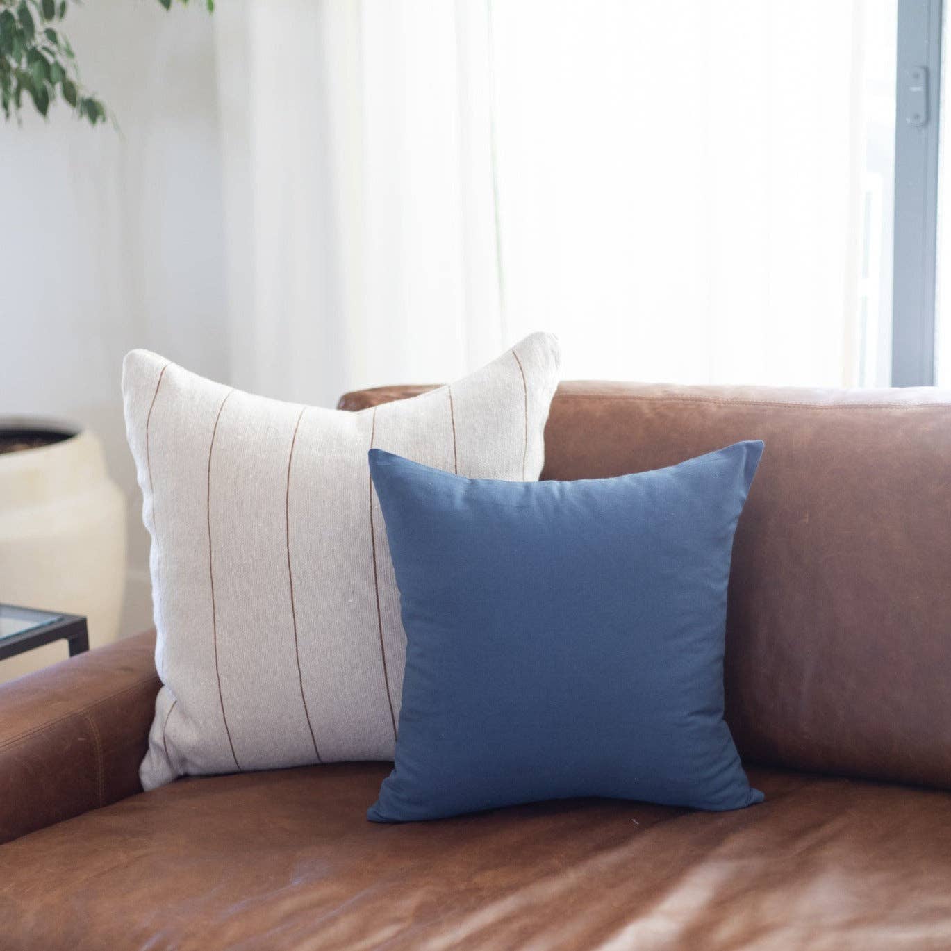 Wren in Spice Stripes Woven Pillow Cover