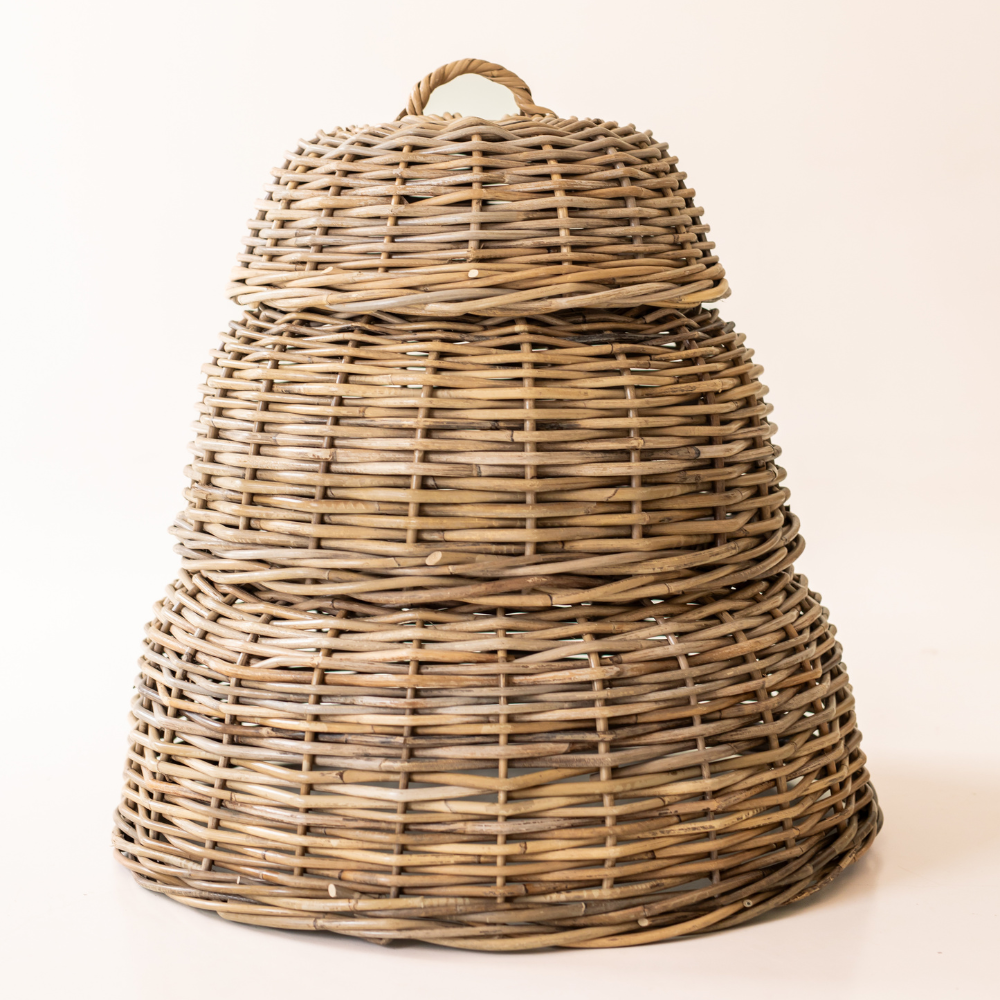 Rattan Cloche Food Cover