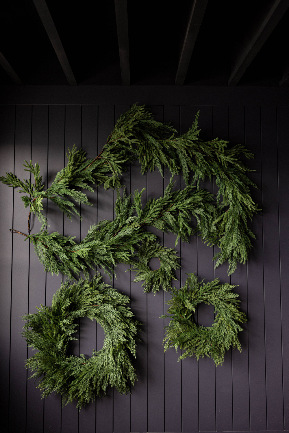 Norfolk & Cypress Mixed Real Touch Wreath - 34