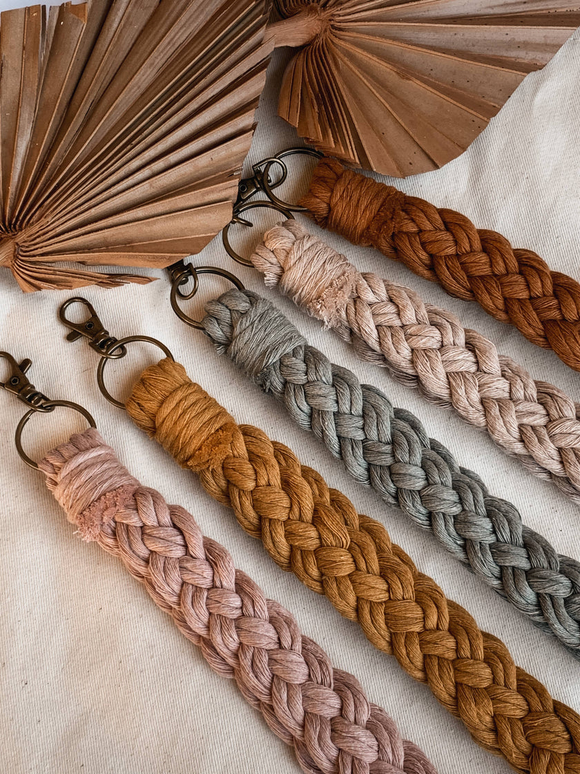 Braided Wristlet Keychain - Everyday Accessories, Gifts