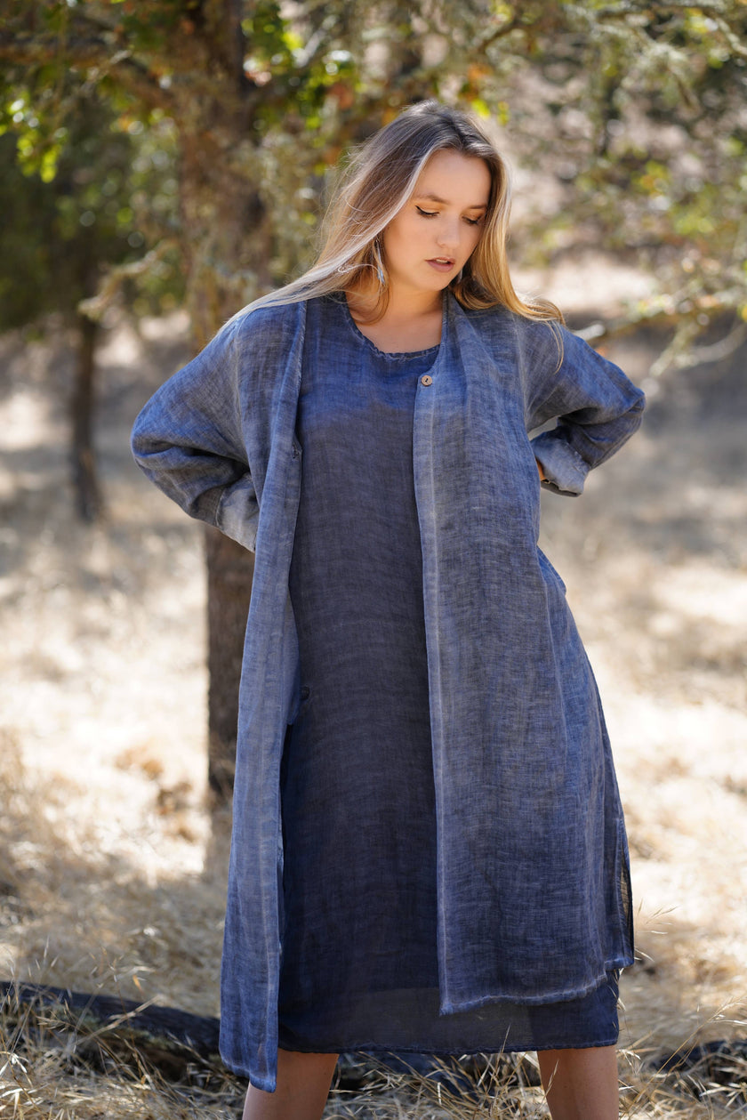 Eisley Duster Coat Navy