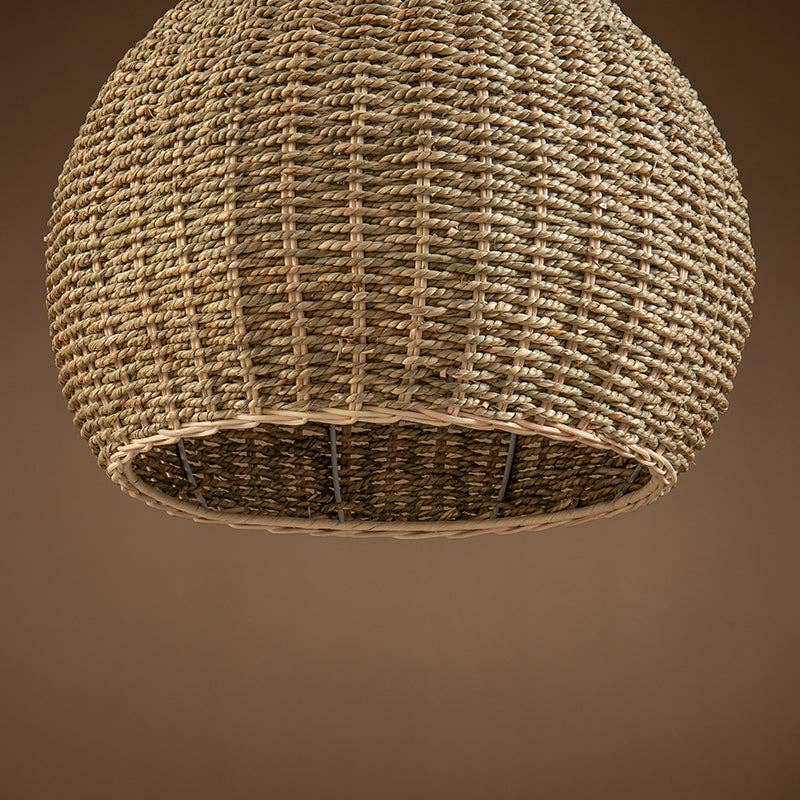 Annika Light Teardrop Wicker Rattan Pendant Light