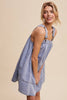Denim A-Line Overall Dress
