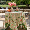 Grenadine Orange & Green Tablecloth