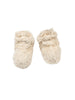 Organic Faux Fur Sherpa Baby Snap Booties: 6-12m