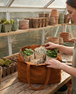 Multi-Pocket 100% Cotton Garden Tote – Terracotta