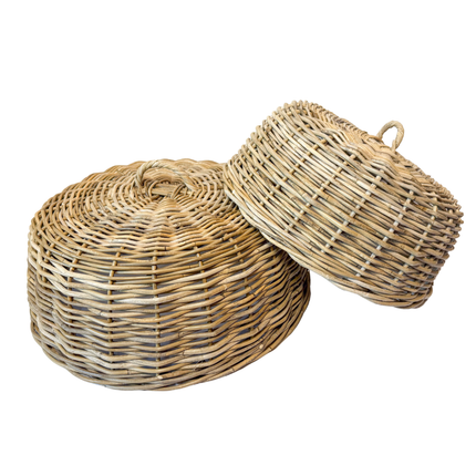 Rattan Cloche Food Cover