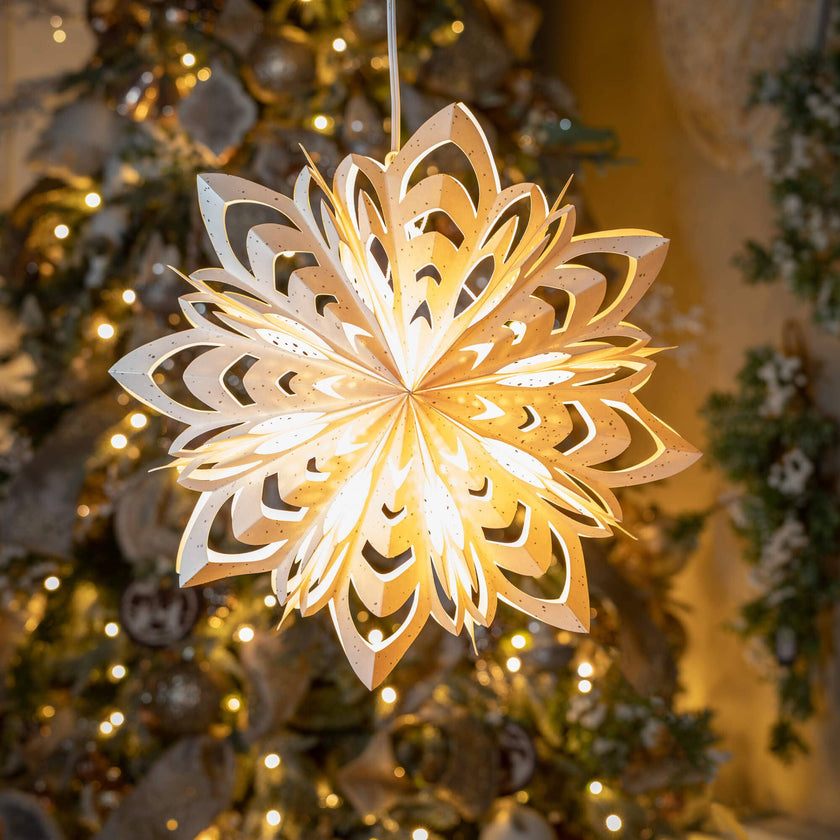 LARGE HANGING PAPER SNOWFLAKE