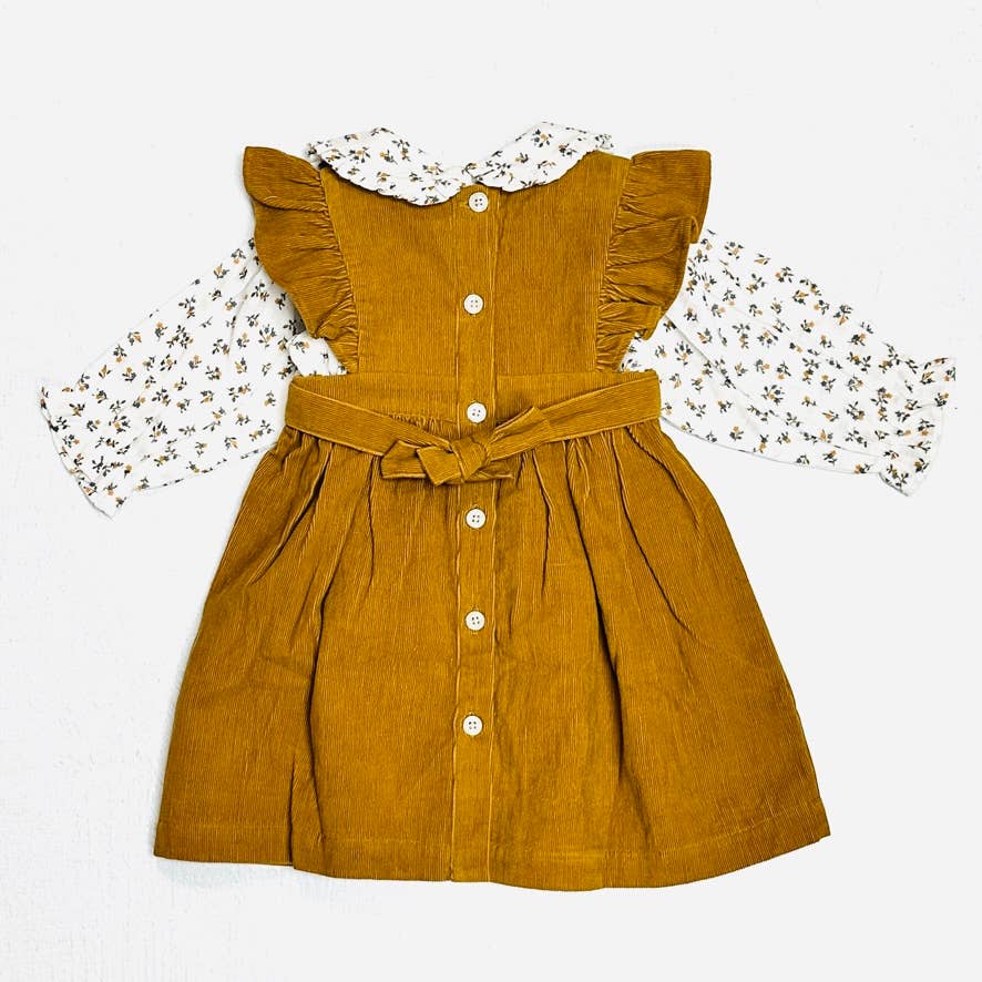 Corduroy Pinafore Baby Dress 3T