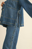 TIED ON THE SIDE DENIM JACKET