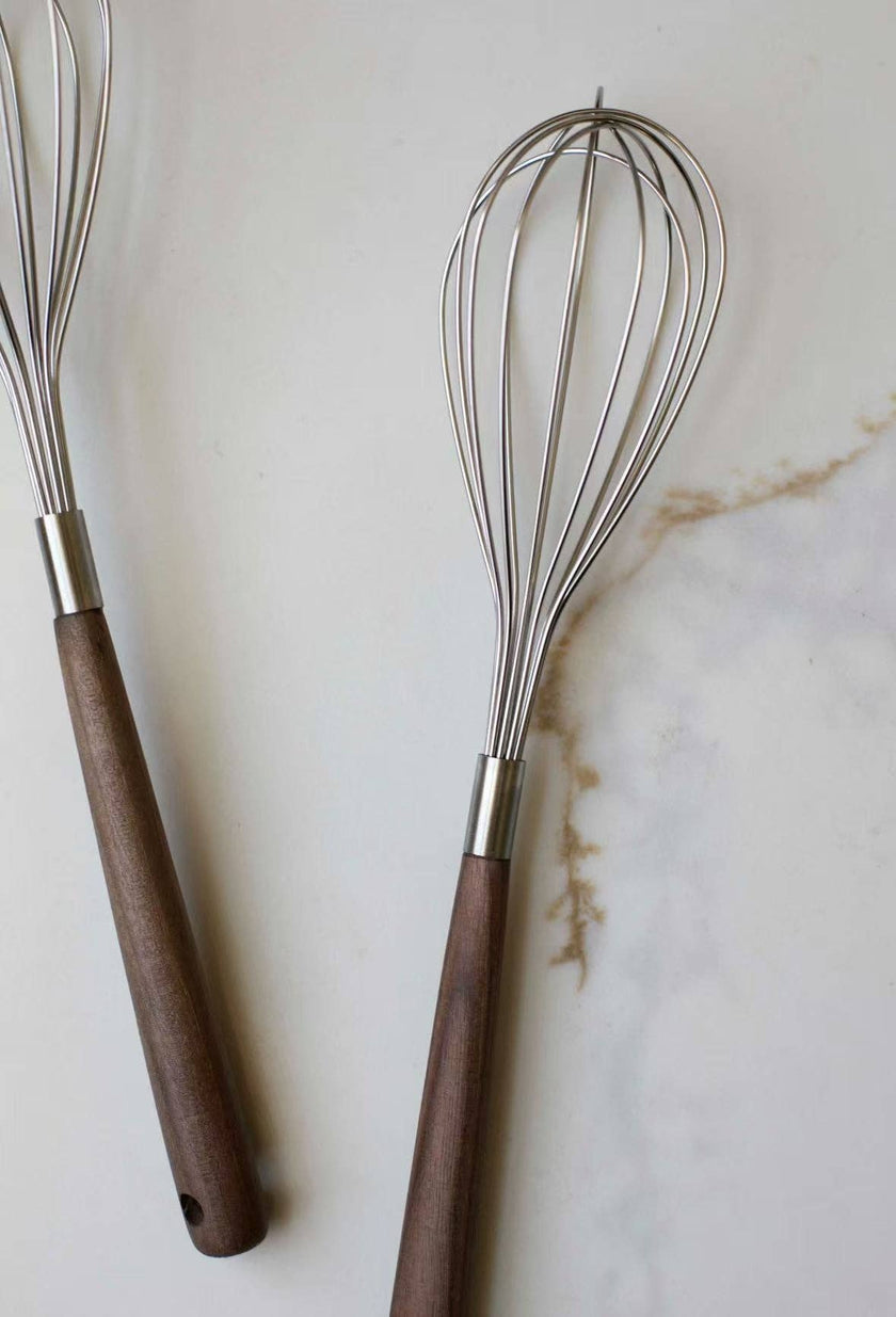 Kitchen Whisks with Wooden Handle