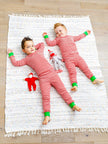 PJ Candy Cane Holiday Stripe: 4y