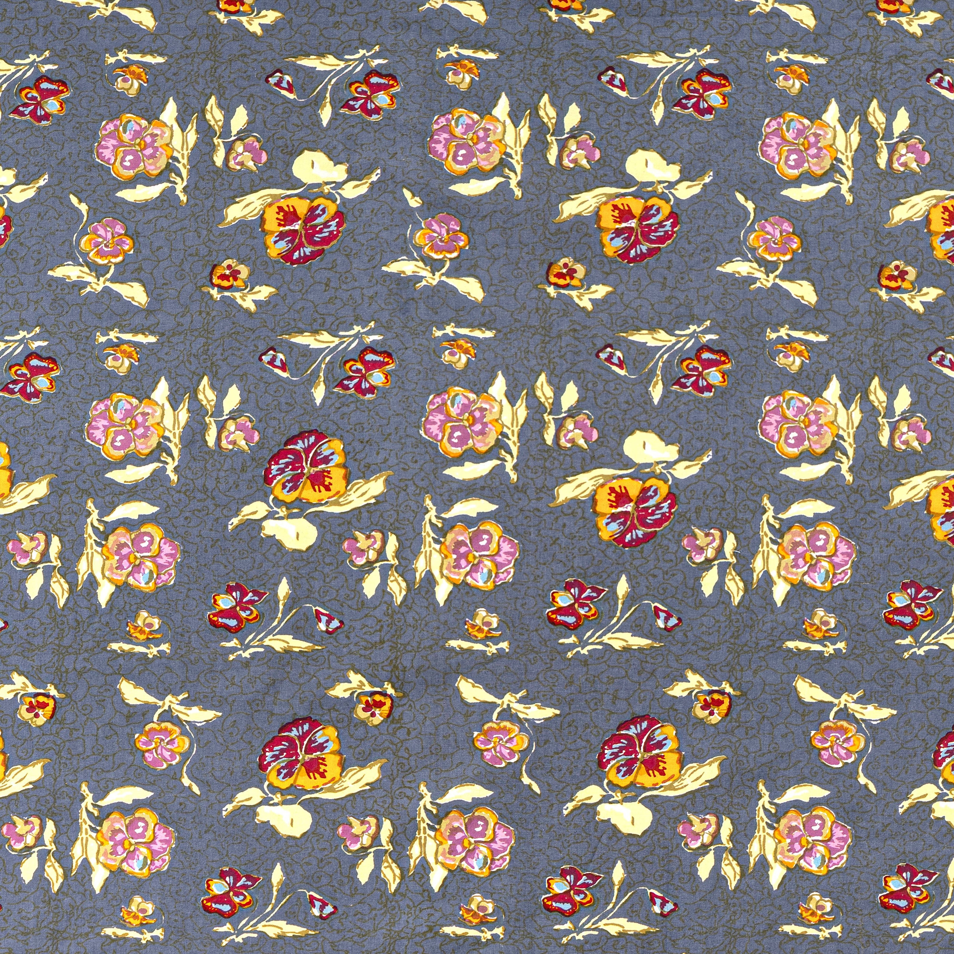 Pansy Red & Grey | French Tablecloths