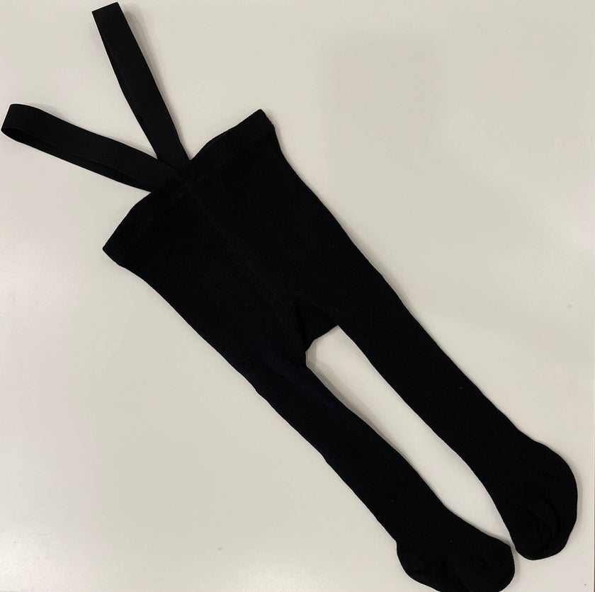 Ribbed Burnt Orange / 2-3y Suspender Leggings