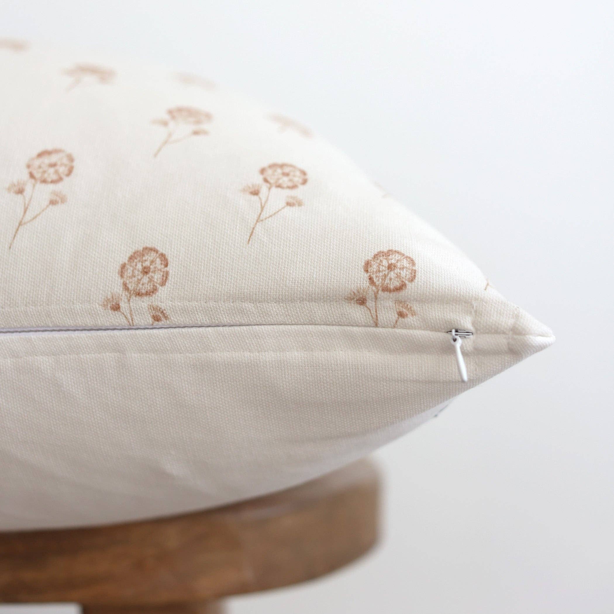 Buttercup Cotton Block Print Pillow Cover