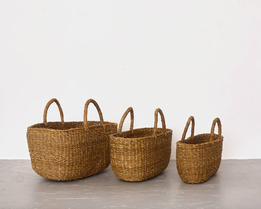 Oval Gathering Basket, harvest, three sizes