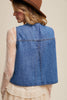 Denim Tie-Front Vest