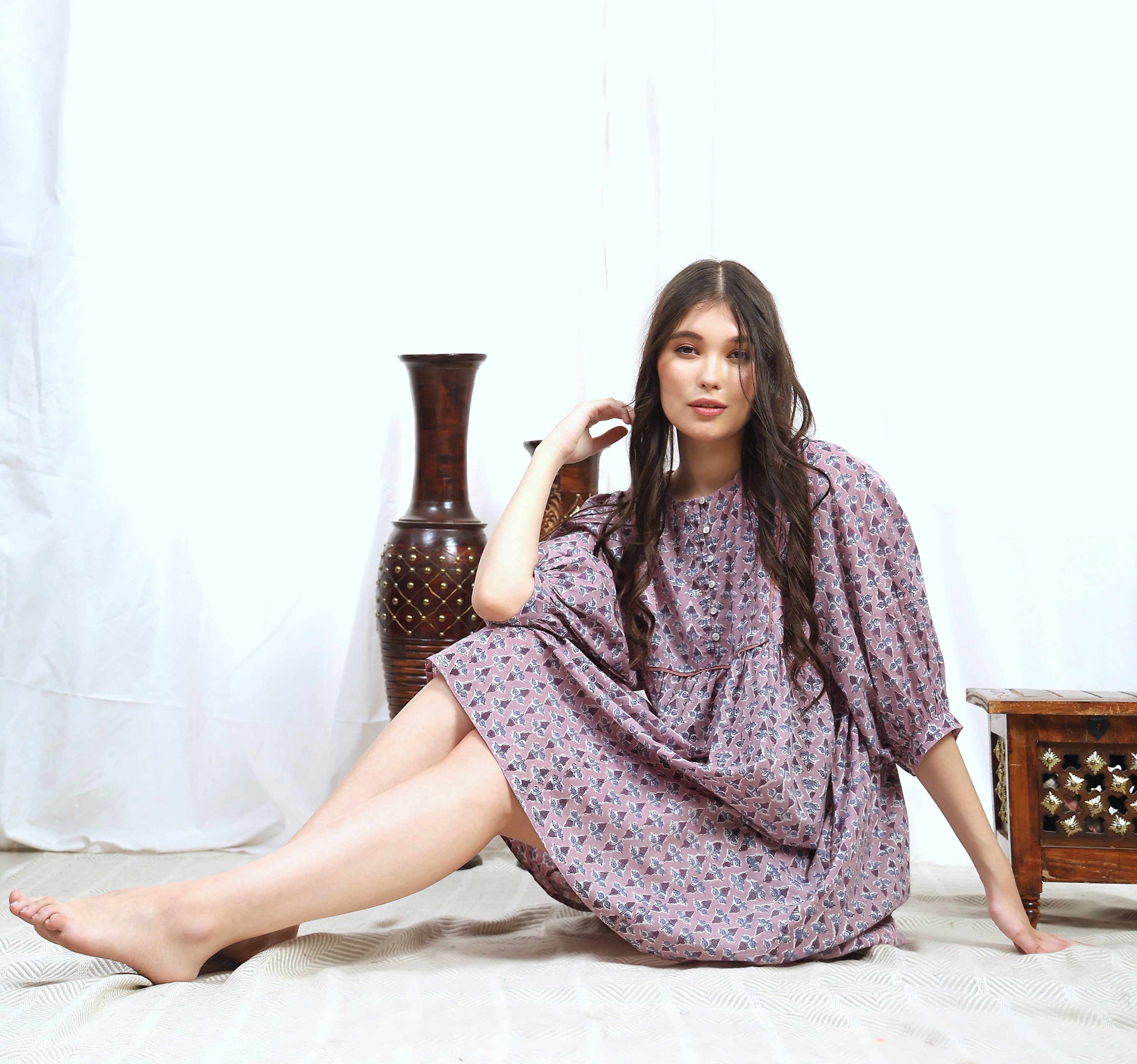 Block Printed Dress (Aparna)