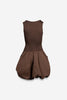 Sleeveless Bubble Skirt Mini Dress
