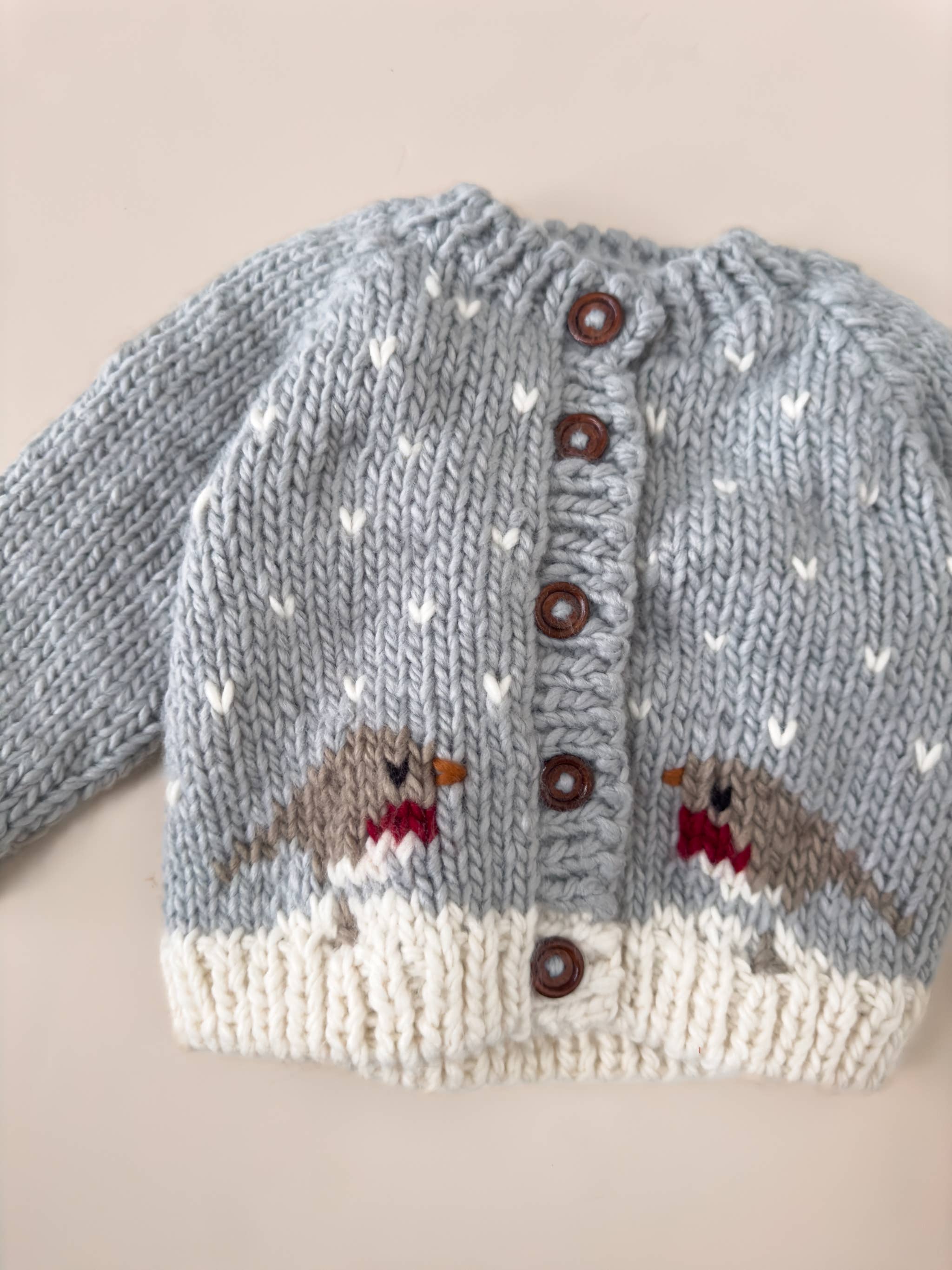 Robin Cardigan Baby Winter Holiday Christmas Sweater 2025