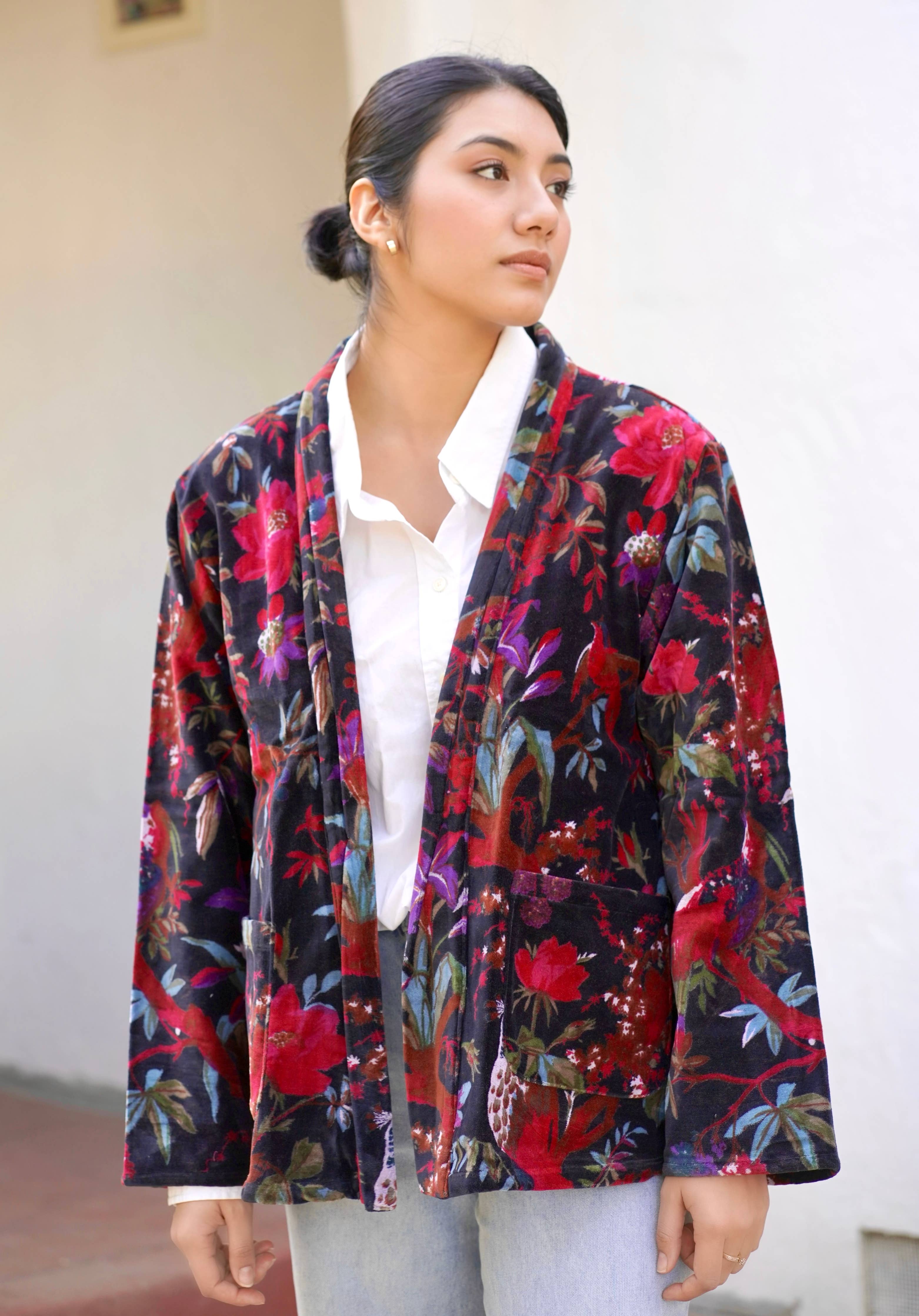 Astrid Velvet Jacket Black OS