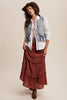 Denim Ruffle Vest