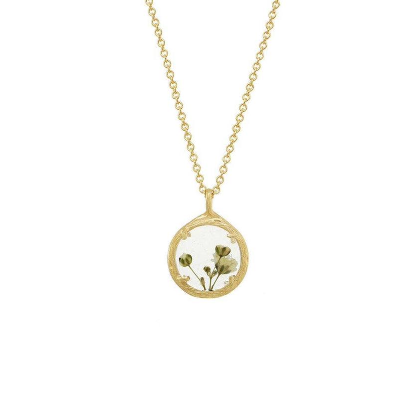 Mini Botanical Necklace- Flower Jewelry-Made in Hawaii