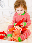 PJ Candy Cane Holiday Stripe: 2y