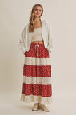 EVERYDAY ESSENTIAL LAYERING WAFFLE CARDIGAN IN BALLON SLVS