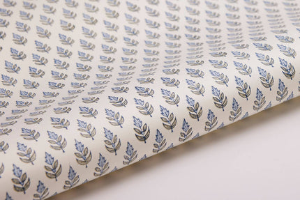 Buti Blue Stone - Block Printed Wrapping Paper Sheet