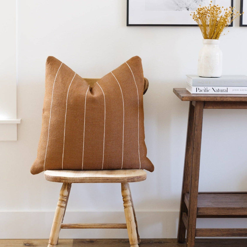 Wren in Spice Woven Pillow Cover