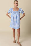 Erin Gingham Smocked Babydoll Dress