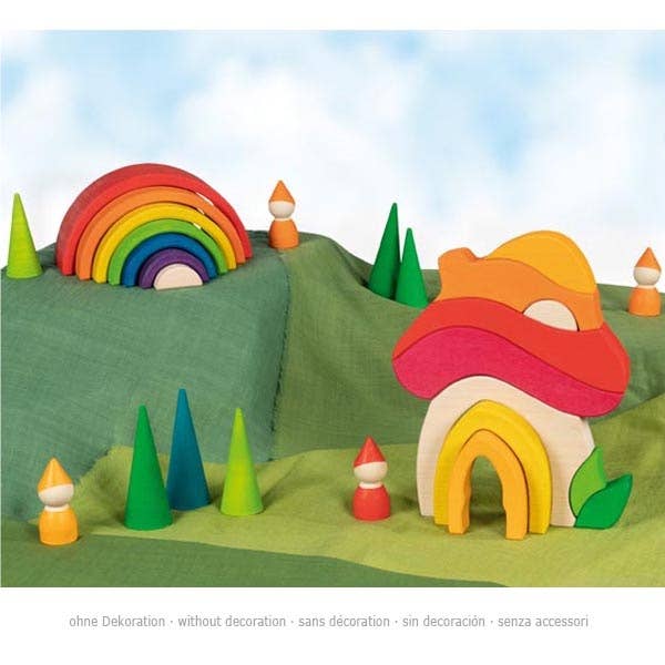 Mushroom house - Building set - goki Evolution