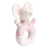 Meiya the Mouse Soft Round Rattle with Rubber Head