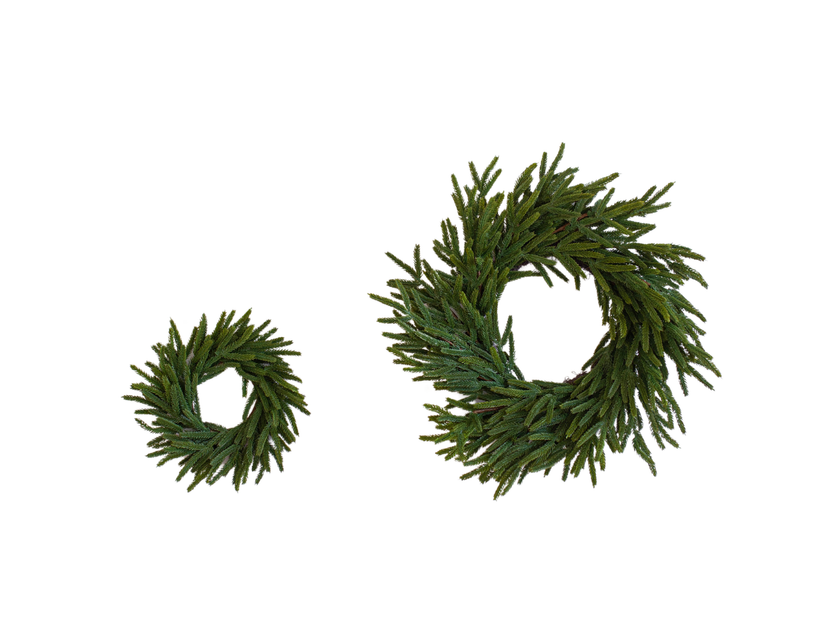 Norfolk Pine Real Touch Faux Wreath Min