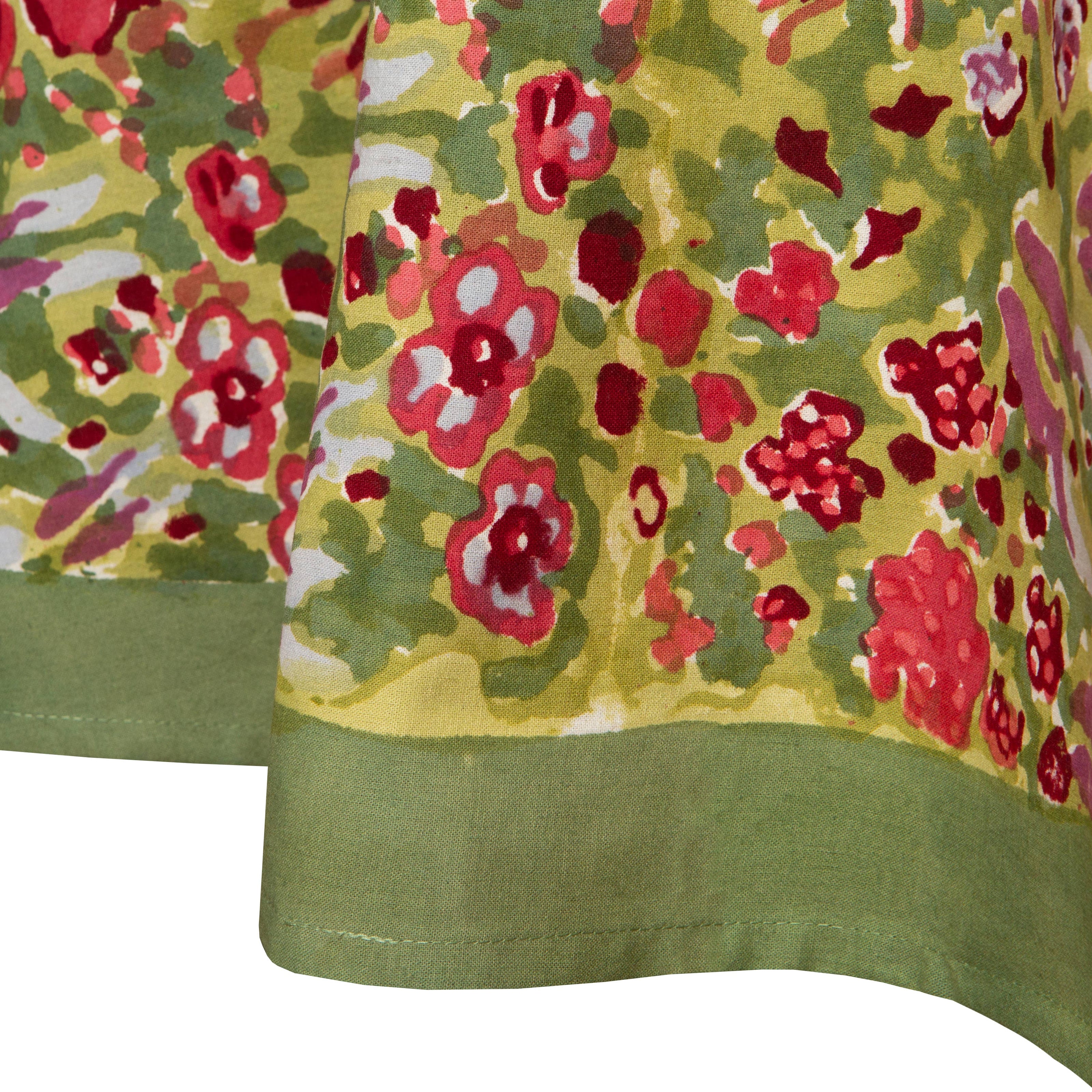 Jardin Red & Green | French Tablecloths