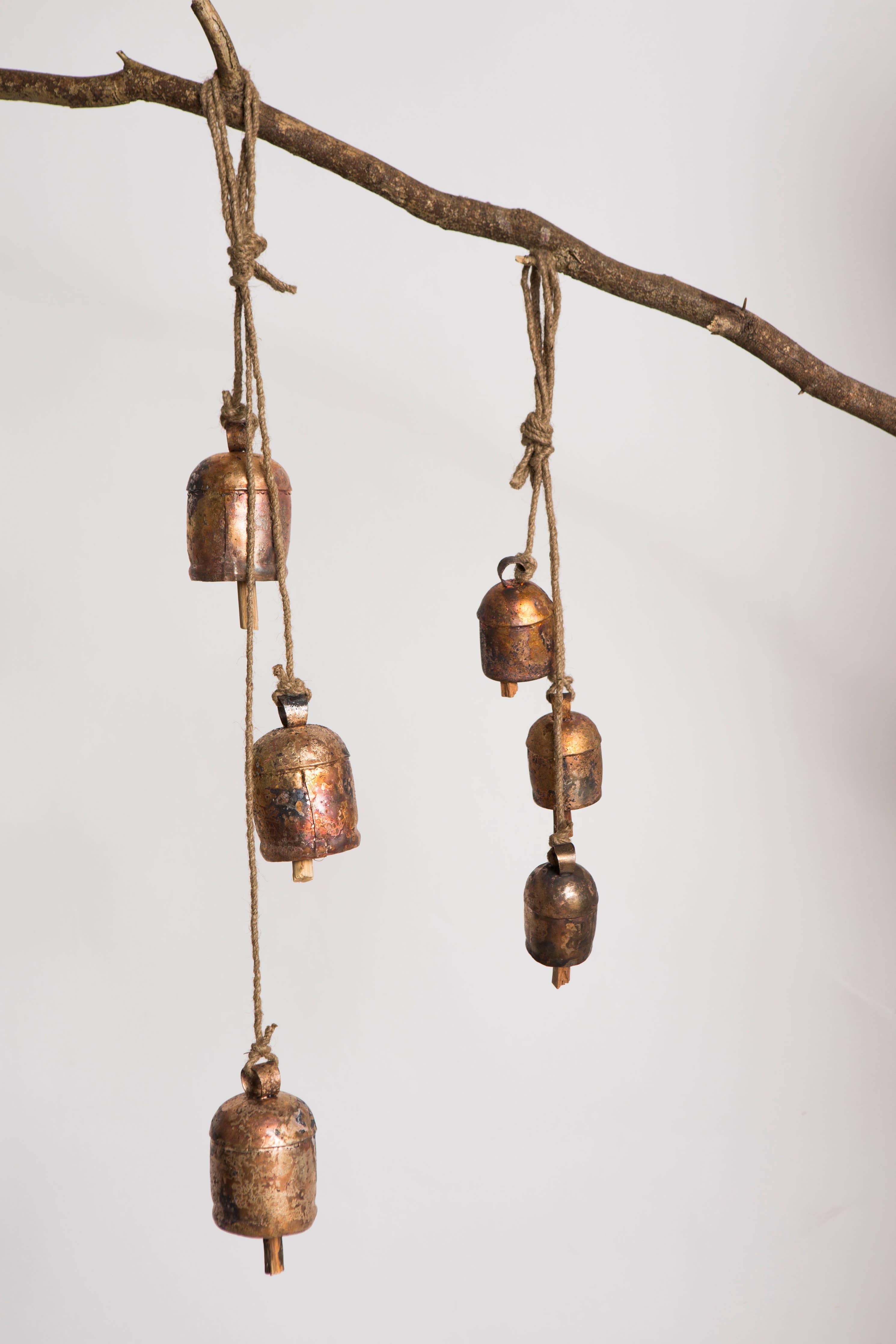 Rustic Wind Chime Small Cascading Bells - Garden, Patio