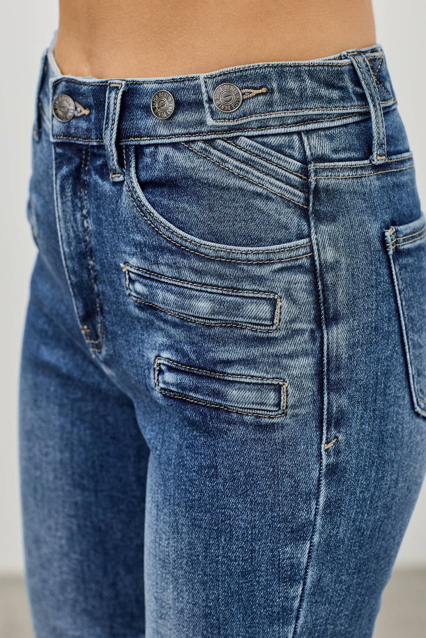 MID RISE SKINNY CROP