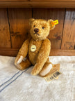 Classic Series Genuine Steiff Mohair Fully Jointed Bear Model No. 028700 W/ Button And Tags