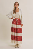 EVERYDAY ESSENTIAL LAYERING WAFFLE CARDIGAN IN BALLON SLVS