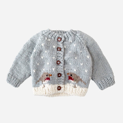 Robin Cardigan Baby Winter Holiday Christmas Sweater 2025