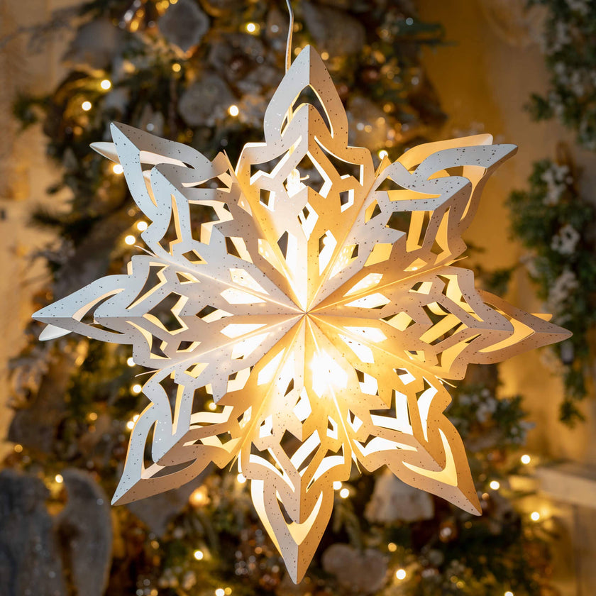 LARGE HANGING PAPER SNOWFLAKE